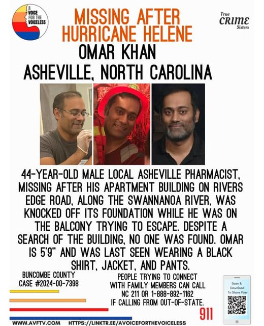 Omar Khan Missing, Asheville, North Carolina, Help Locate a 44-year-old local pharmacist